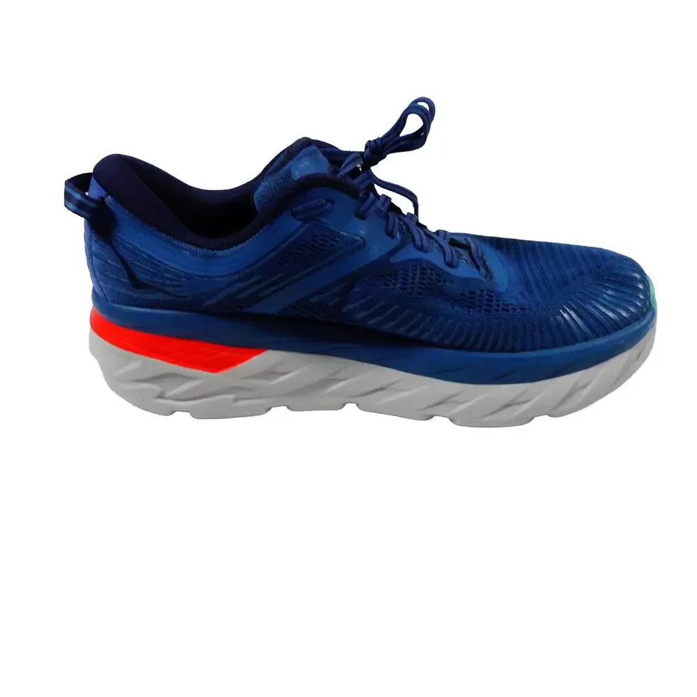 Hoka One One Bondi 7 Blue Running Sneakers Mens Size 9.5